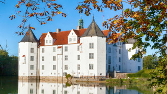 Historische Wasserschloss in Glücksburg