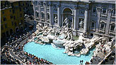 Фонта́н Тре́ви (итал. Fontana di Trevi) — самый крупный фонтан Рима, примыкает к фасаду Палаццо Поли (итал. Palazzo Poli). Архитектурно-скульптурная композиция позднего римского барокко с элементами неоклассицизма. Название происходит от латинского "trivium" (пересечение трёх дорог). Фонтан расположен в центральной части Рима, у западного склона Квиринальского холма